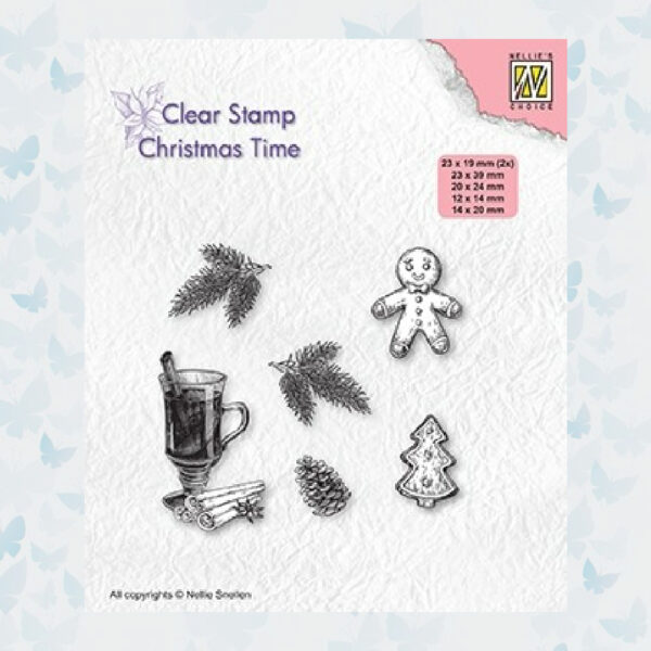 Nellie's Choice Clearstempel - Chris. Time Versiering CT037