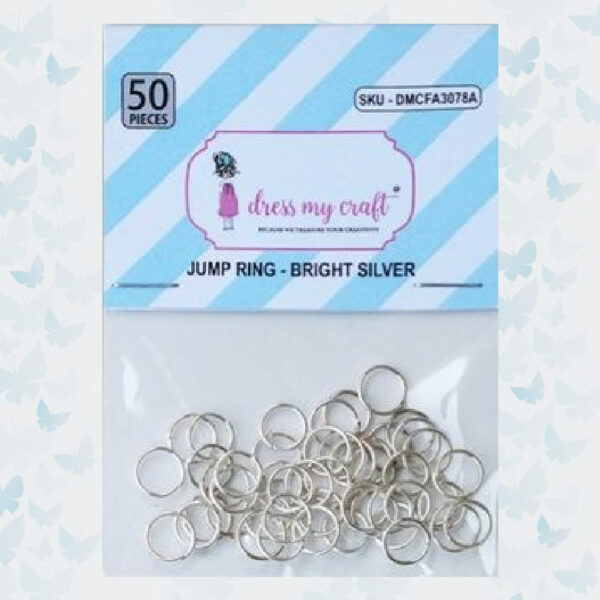 Dress My Craft Jump Ring Bright Silver 50pcs (DMCFA3078A)