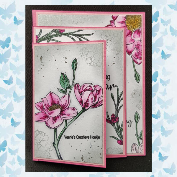 Nellies Choice Clearstempel Flowers - Magnolia Tak FLO028