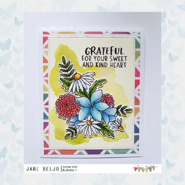 Jane's Doodles Clear Stamps Wild Flowers JD069