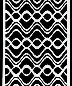 Picket Fence Studios Slim Line Waves Stencil (SC-207)