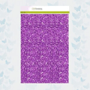 CraftEmotions Glitter Papier A4 Paars 001290/0130 (1 vel)