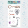 That‘s Crafty! Clearstamp slimline - Love is the Key