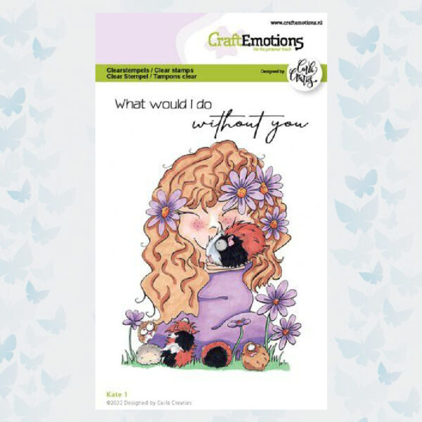CraftEmotions Clear Stempel Kate 1 - Carla Creaties 130501/1528
