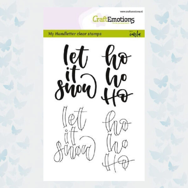 CraftEmotions clearstamps A6 - Handletter - Let it snow