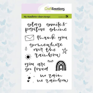 CraftEmotions Clear Stempels A6 - Handletter - Rainbow 1 - Carla Kamphuis 130501/2209
