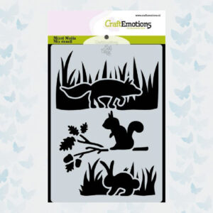 CraftEmotions Mask-Stencil Magic Forest - Dieren Carla Creaties 185070/0121