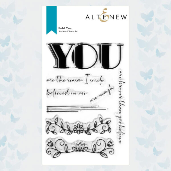Altenew Clear Stamp Bold You Sentiments ALT6496