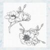 My Favorite Things Magnolia Blossoms Rubber Stamp (BG-122)