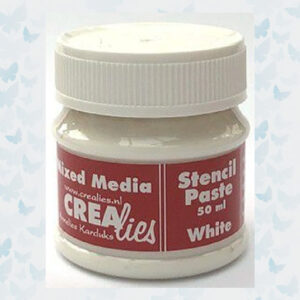 Crealies Mixed Media Stencil Pasta Wit (50 ml) CLMM21