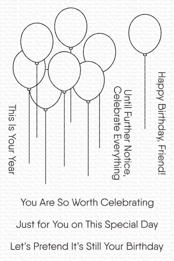 My Favorite Things Balloon Bouquet Clear Stamps (CS-548)