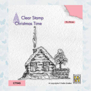 Nellies Choice Clearstempel - Chris.Time Huis in de sneew CT045
