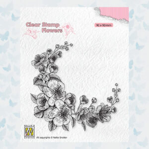 Nellies Choice Clearstempel Flowers - Bloesem Hoekje FLO031