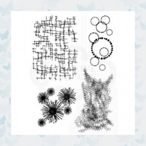 Creative Expressions Woodware Clear Stamp Set Single Textures FRS810