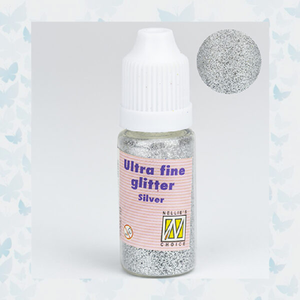 Nellie's Choice Glitter Poeder Zilver GLIT002