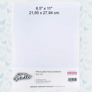 Heffy Doodle White Letter Size Cardstock HFDW8511C