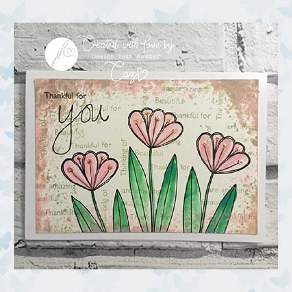 Julie Hickey Clear Stempels Florals for you JH1046