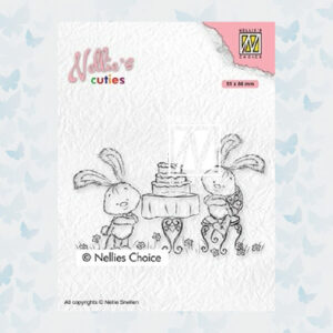 Nellies Choice Clearstempel - Cuties Javi's feest NCCS005