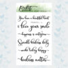 Picket Fence Studios Fancy Daily Sentiments Clear Stamps (S-180)