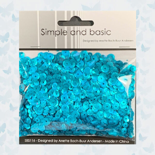 Simple and Basic Turquoise Sequin Mix SBS116