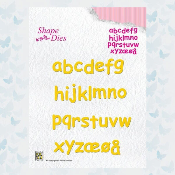 Nellie's Choice Shape Dies SD079 - Alphabet Kleine Letters
