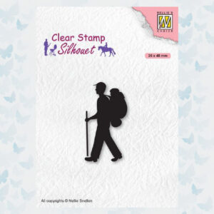 Nellies Choice Clearstempel - Silhouette Backpacker SIL067
