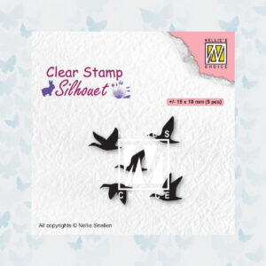Nellies Choice Clearstempel - Silhouette Vogels SIL081