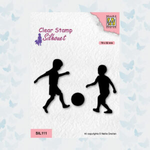 Nellies Choice Clearstempel - Silhouette - Voetbal jongens SIL111