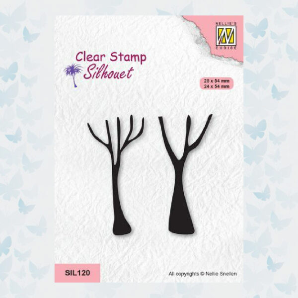 Nellies Choice Clearstempel - Silhouette Boomstammen SIL120