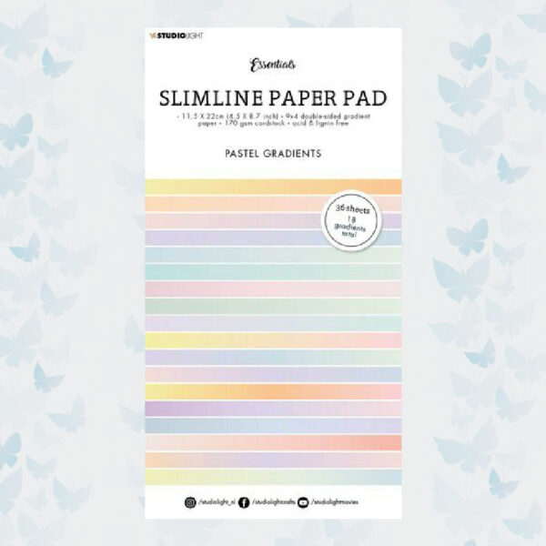 Studio Light Paper Pad Essentials Slimline Pastel Gradient SL-ES-PP30