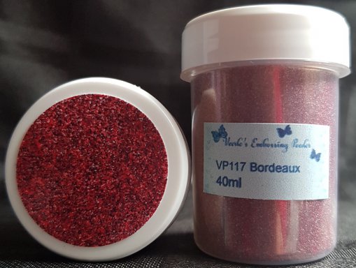 Veerle's embossing poeder Bordeaux VP117 - 40 ml