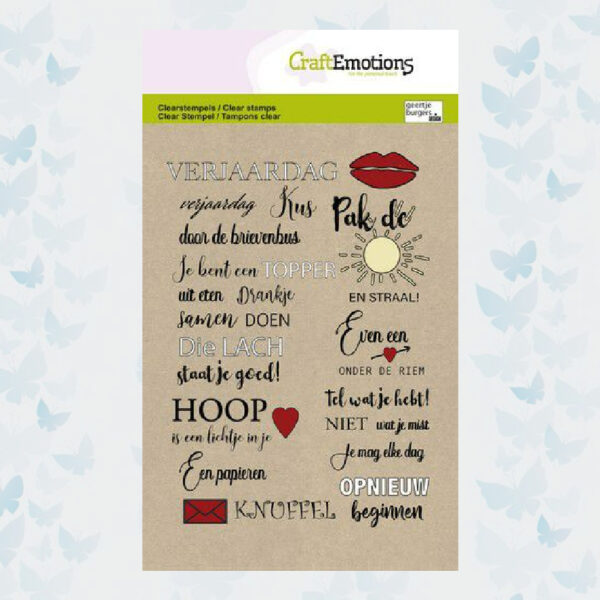 CraftEmotions Clearstamps A6 - Tekst Je bent een topper 130501/1354