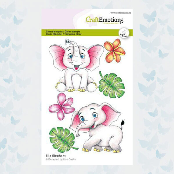 CraftEmotions Clearstamps A6 Ella- Olifant 130501/2712