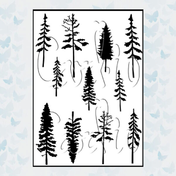 Card-io Clear Stamps Pine Forest CCSTPIN-02