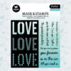 Studio Light Mask & Stamp Love Sentiments Essentials 9pc nr.01 SL-ES-MST01