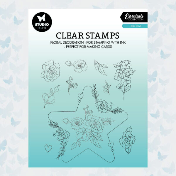 Studio Light Clear Stamp Big Star Essentials 11pc nr.367 SL-ES-STAMP367