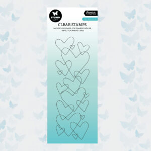 StudioLight Clear Stamp Heart Background Essentials nr.372 SL-ES-STAMP372