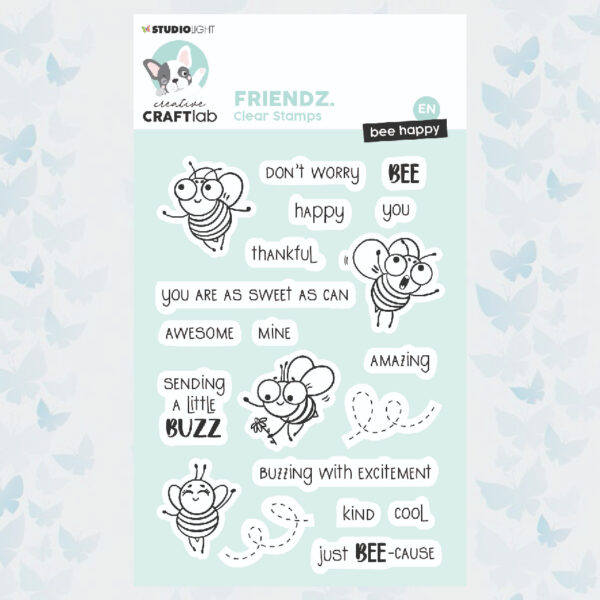 Creatice Craft Lab Friends nr.434 Clear Stamp Bee Happy CCL-FR-STAMP434
