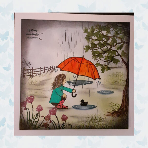 Card-io Clear Stempels Umbrella Weather