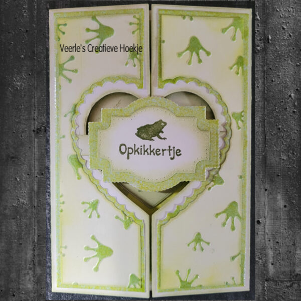 Nellies Choice Layered Frame Dies with Clear Stempel - Opkikkertje LTCFS004