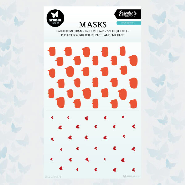Studio Light Essentials Mask nr.176 Love Pattern SL-ES-MASK176