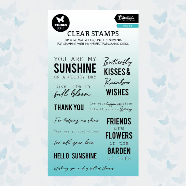 Studio Light Clear Stamp Sunshine Sentiments Essentials nr.387 SL-ES-STAMP387
