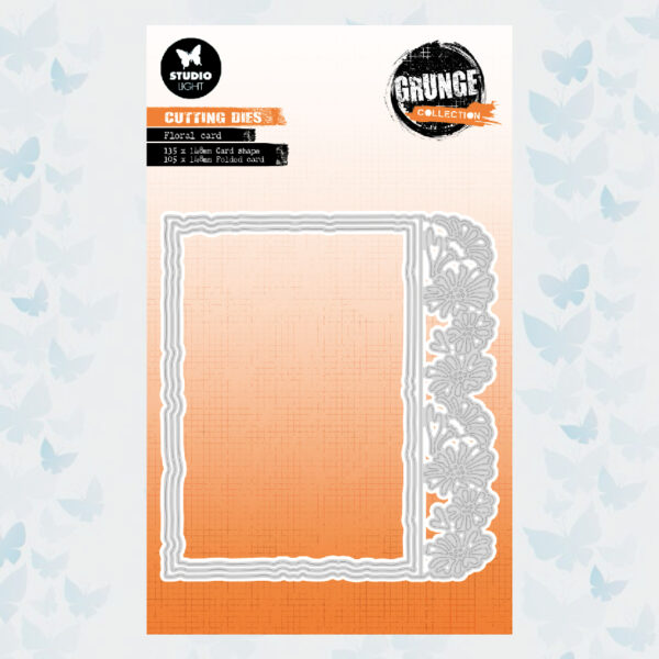 Studio Light Grunge Collection nr.501 Cutting Die Floral Card SL-GR-CD501