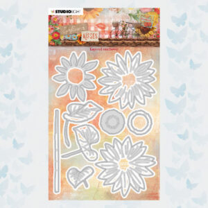 Studio Light Cutting Dies Sunflower Kisses nr.527 Layered Sunflower SL-SK-CD527