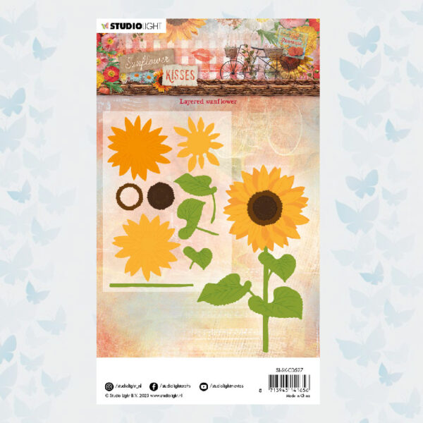 Studio Light Cutting Dies Sunflower Kisses nr.527 Layered Sunflower SL-SK-CD527