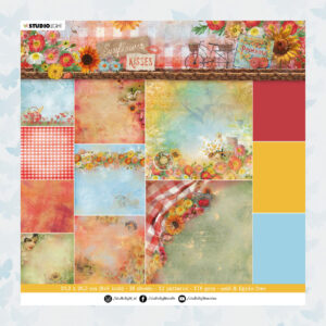 Studio Light Paper Pad Sunflower Kisses nr.88 Background Paper SL-SK-PP88