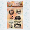 Studio Light Clear Stamp Sunflower Kisses nr.440 Vintage Labels SL-SK-STAMP440
