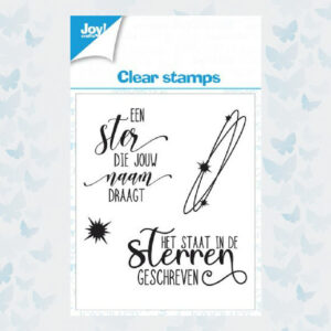 Joy! Crafts Clearstamp - Tekst Sterren 2 KreativDsein Design 006410/0576