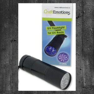 CraftEmotions UV zaklamp LED 90mmx25mm - Excl. 3 x AAA Battery