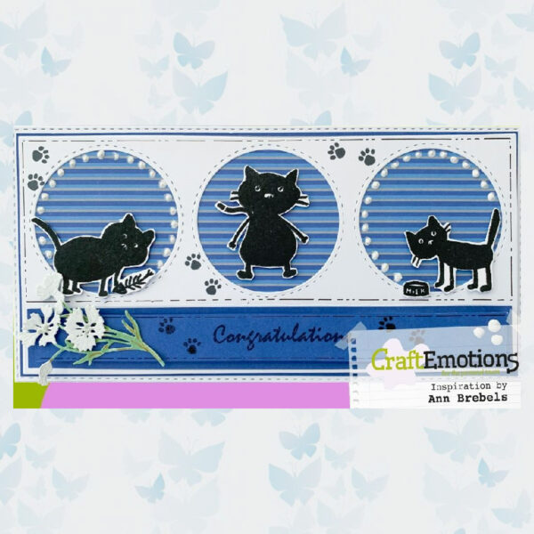 CraftEmotions Clearstamp Kitty & Paws